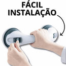 ￼Barra de Apoio para Banheiro com Ventosa e Trava Reforçada