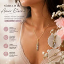 Colar De Abraço De Casal Simples Personalidade Criativa Duas Cores Cadeia De Colarinho Amor Eterno Folheado Ouro 18K