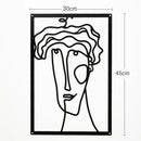 Painel Decorativo Feminino Vazado em Metal – Arte de Parede Moderna para Casa