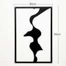 Painel Decorativo Feminino Vazado em Metal – Arte de Parede Moderna para Casa
