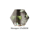 Espelhos Decorativos Adesivos Redondos e Quadrados – Mini Espelhos Flexíveis em Acrílico para Parede e Móveis