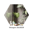 Espelhos Decorativos Adesivos Redondos e Quadrados – Mini Espelhos Flexíveis em Acrílico para Parede e Móveis