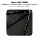 Guarda Chuva Automático Grande Reforçado Contra Vento Impermeável 102 cm De Diâmetro Linha Premium
