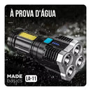 Lanterna LED 4 núcleos Super Potente