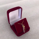Colar De Abraço De Casal Simples Personalidade Criativa Duas Cores Cadeia De Colarinho Amor Eterno Folheado Ouro 18K